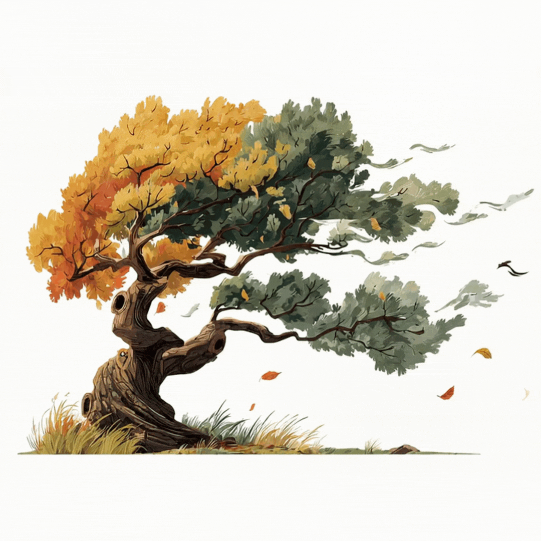 Tree Bending in Wind